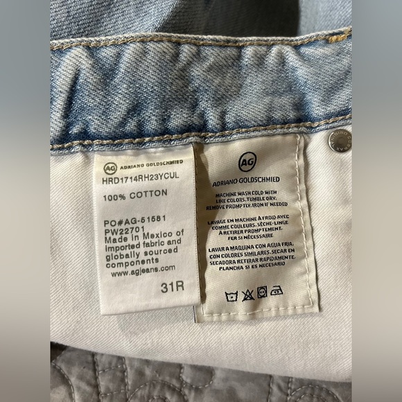 NWT AG Hailey Cut Off Ex Boyfriend Denim Shorts 3.5” Inseam Size 31 - Picture 12 of 16